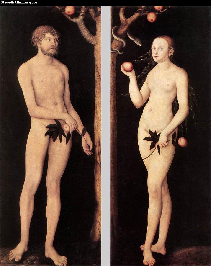 CRANACH, Lucas the Elder Adam and Eve 01